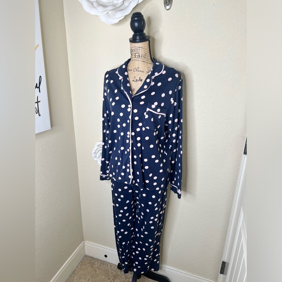 NTM: Kate Spade Dream a Little Dream Polka Dots Pajama Set Size XL - Picture 5 of 16